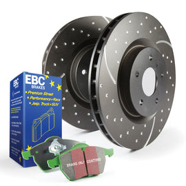 Ebc Brakes S10kr1272 S10 Kits Greenstuff 2000 And Gd Rotors Fits 15-18 Golf R S10KR1272