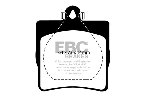 EBC 03-08 Chrysler Crossfire 3.2 Ultimax2 Rear Brake Pads UD779