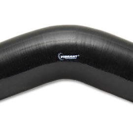 Vibrant 4 Ply Reinforced Silicone Elbow Connector - 2.5in I.D. - 45 deg. Elbow (BLACK) 2752