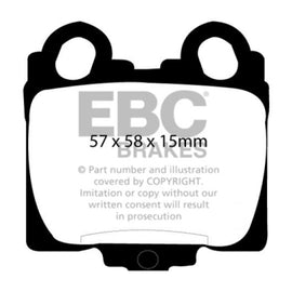 EBC Yellow Stuff Rear Brake Pads for 98-05 Lexus GS300 3.0L - DP41224R DP41224R