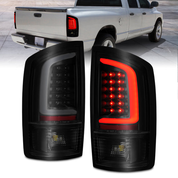 Anzo 311369 Smoke Lens/Black Housing LED Tail Lights for 02-06 Dodge Ram 311369