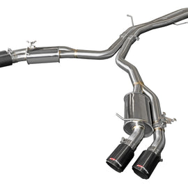 aFe 18-20 Audi RS5 Coupe MACH Force-Xp 3in to 2.5in 304 SS Axle-Back Exhaust System-Quad Carbon Tips 49-36427-C