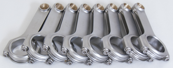 Eagle Chevrolet Big Block H-Beam Connecting Rods w/ ARP L19 Bolts (Set of 8) CRS63853DL19