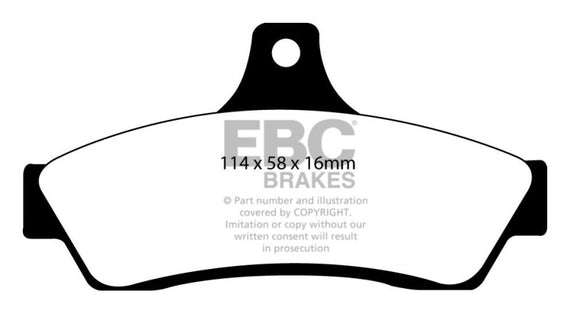 EBC 03-04 Pontiac GTO 5.7 (Solid Rear Rotors) Ultimax2 Rear Brake Pads UD1048