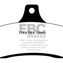 EBC Brakes DP41711R Yellowstuff Street And Track Brake Pads Fits 04-06 GTO DP41711R