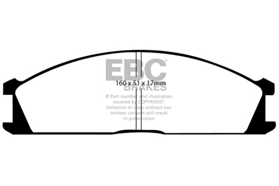 EBC 98-04 Nissan Frontier 2.4 2WD Ultimax2 Front Brake Pads UD333