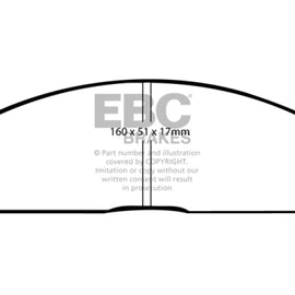 EBC 92-97 Subaru SVX 3.3 Greenstuff Front Brake Pads DP2691