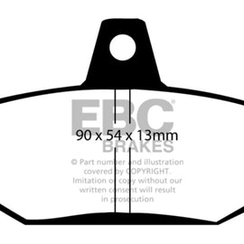 EBC 83-90 Volvo 760 2.3 Turbo (ABS) (Girling) Greenstuff Rear Brake Pads DP2793