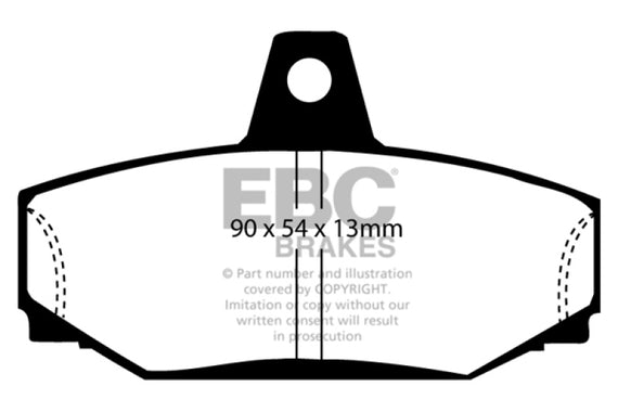 EBC 83-90 Volvo 760 2.3 Turbo (ABS) (Girling) Greenstuff Rear Brake Pads DP2793