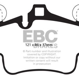EBC Brakes DP52029NDX EBC Bluestuff NDX Full Race Brake Pads DP52029NDX
