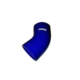 Torque Solution 45 Degree Silicone Elbow: 2.25 inch Blue Universal TS-CPLR-45D225BL