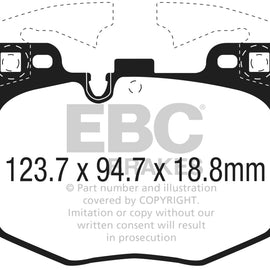 EBC Brakes DP32302C Redstuff Ceramic Low Dust Brake Pads DP32302C