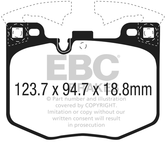 EBC Brakes DP32302C Redstuff Ceramic Low Dust Brake Pads DP32302C