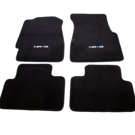 NRG Floor Mats - 92-95 Honda Civic 2DR (NRG Logo) - 4pc. FMR-120NRG