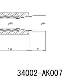 HKS UNIVERSAL EX H/M SUS 130-65 (MOQ: 8pcs) 34002-AK007