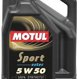 Motul 5L Synthetic Engine Oil Sport 5W50 102716