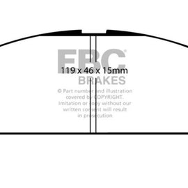 EBC 85-88 Chevrolet Nova 1.6 Greenstuff Front Brake Pads DP2453