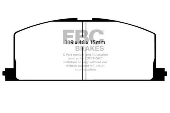 EBC DP4453R YELLOWSTUFF ULTIMATE RACE BRAKE PADS - FRONT DP4453R