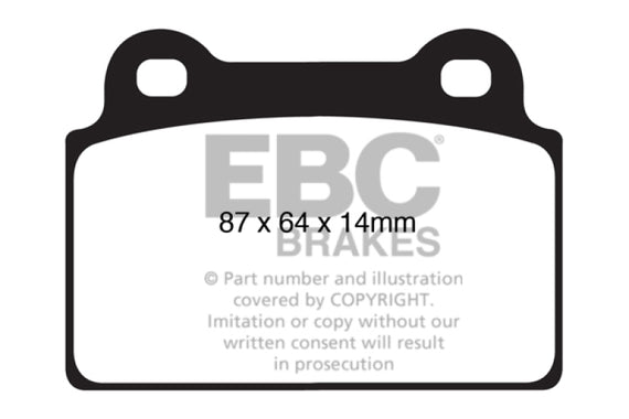 EBC Blue STuff Rear Brake Pads for 08-15 Evolution Evo X - DP51985NDX DP51985NDX