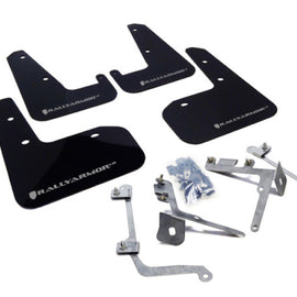 Rally Armor 11-14 Subaru WRX/STI (Sedan Only) Black UR Mud Flap w/Silver Logo MF19-UR-BLK/SIL