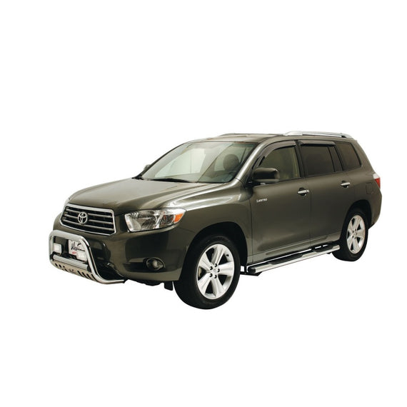 Westin 2008-2013 Toyota Highlander/Hybrid Wade In-Channel Wind Deflector 4pc - Smoke 72-88417