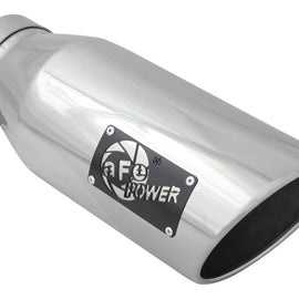 aFe Diesel Exhaust Tip Bolt On Polished 4in Inlet x 6in Outlet x 15in Long 49T40601-P15