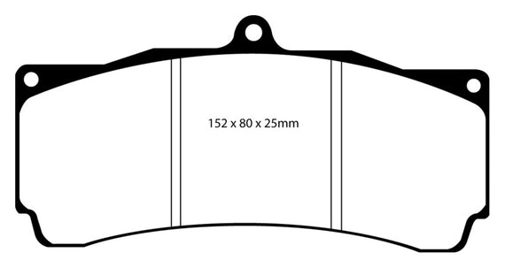 EBC Brakes Yellowstuff Performance Brake Pads DP4009R