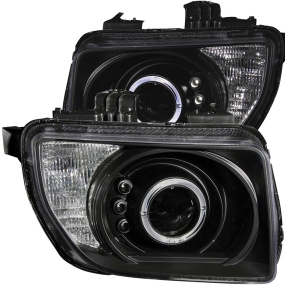 Anzo 121432 Black Projector Headlights with Halo & Led for 03-06 Honda Element 121432