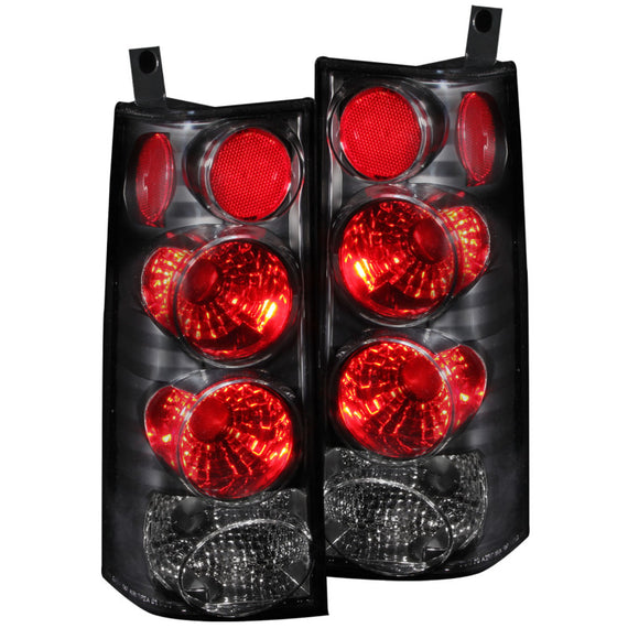 Anzo 211090 Black Red Tail LIghts for 03-14 Chevrolet/GMC Express/Savana Van 211090