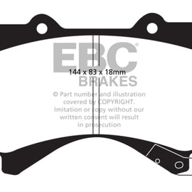 EBC DP61815 GREENSTUFF STREET ORGANIC BRAKE PADS - FRONT DP61815