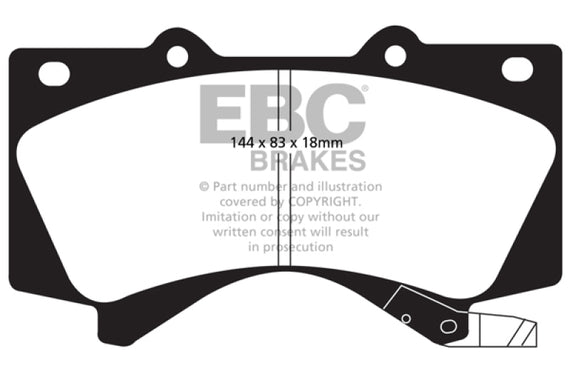EBC Brakes EBC 08+ Lexus LX570 5.7 Ultimax2 Front Brake Pads UD1303 UD1303