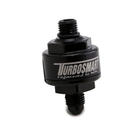 Turbosmart Billet Turbo Oil Feed Filter w/ 44 Micron Pleated Disc AN-4 Male to AN-4 ORB- Black TS-0804-1003