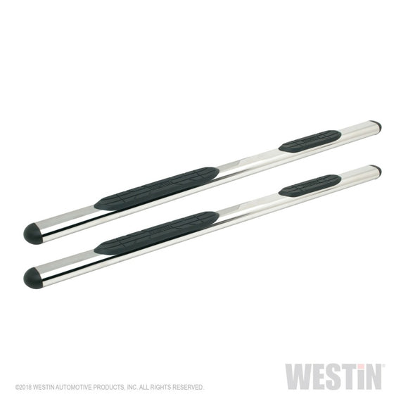 Westin Premier 4 Oval Nerf Step Bars 85 in - Stainless Steel 22-5030