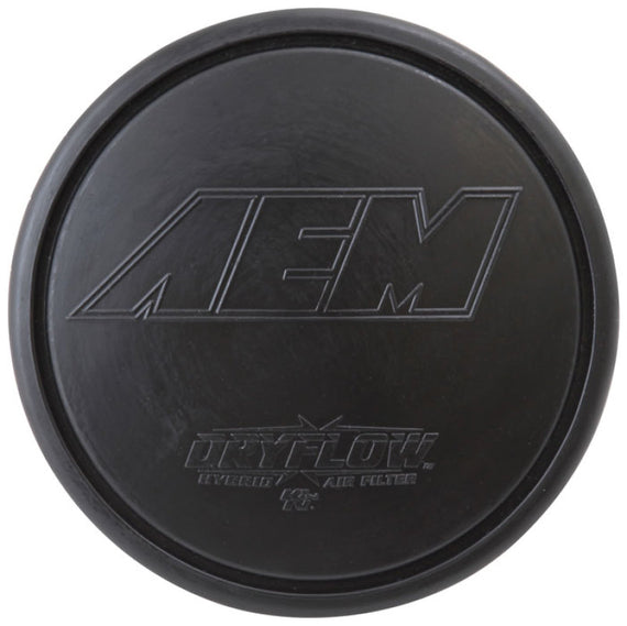 AEM Dryflow Air Filter - Round Tapered - 2.75in Flange ID x 5.5in Base OD x 4.75in Top OD x 7.5in H 21-2157DK