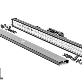 Rough Country 50-inch Cree LED Light Bar - (Dual Row | Chrome Series w/ Cool White DRL)