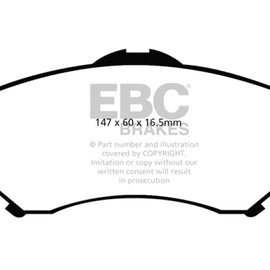EBC DP41798R YELLOWSTUFF ULTIMATE RACE BRAKE PADS - FRONT DP41798R