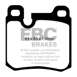 EBC 77-90 Porsche 911 3.3 Turbo Bluestuff Rear Brake Pads DP5996NDX