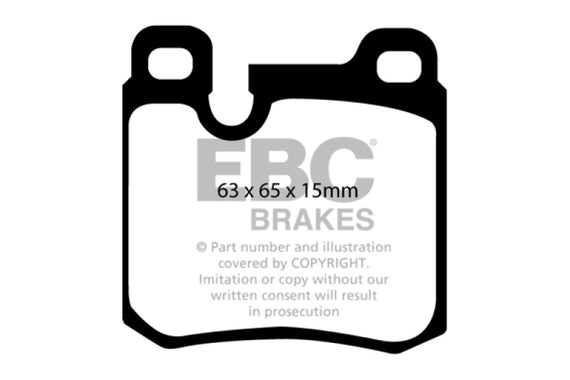 EBC 77-90 Porsche 911 3.3 Turbo Redstuff Rear Brake Pads DP3996C