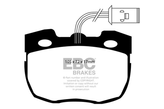 EBC 95-96 Land Rover Discovery (Series 1) 3.9 Ultimax2 Front Brake Pads UD520