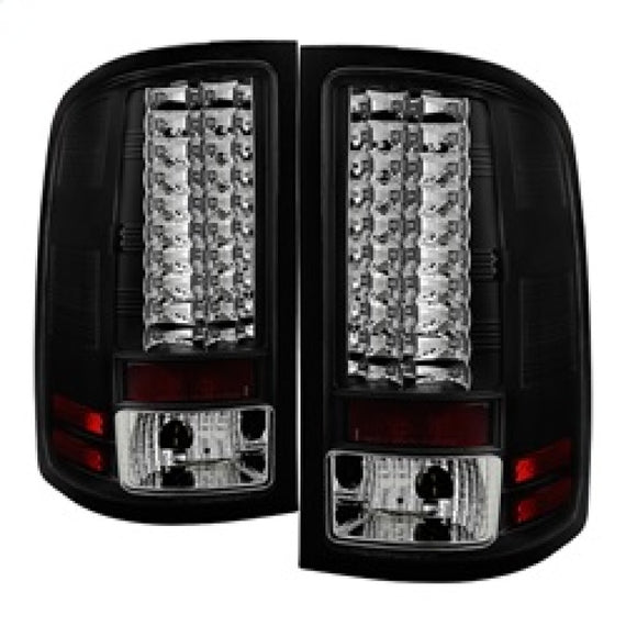 FITS 07.5-14 GMC SIERRA SPYDER BLACK LED TAIL LIGHTS.. 5014948