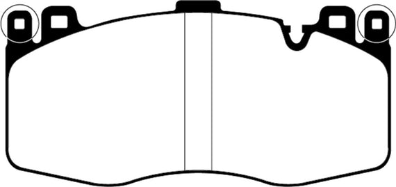 EBC for 2015+ BMW X5M 4.4 Twin Turbo (F85) Redstuff Front Brake Pads - ebcDP3237 DP32370C