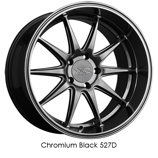 XXR 527D 18x9 5x108 +35 Chromium Black Wheel/Rim 527D893150