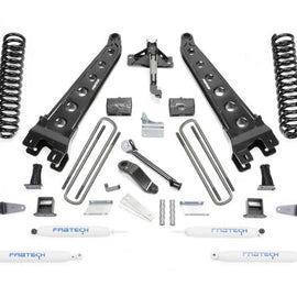 Fabtech 08-10 Ford F450/550 4WD 6in Rad Arm Sys w/Coils & Perf Shks K2052