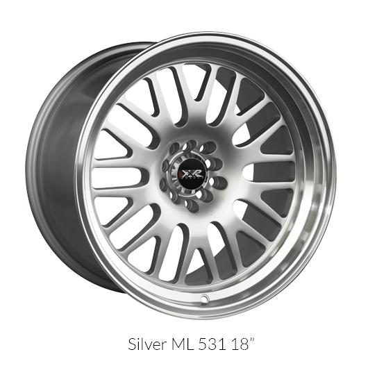 XXR 531 16x8 4x100/4x114.3 +0 Hyper Silver/ML Wheel/Rim 53168463