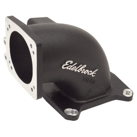 Edelbrock High Flow Intake Elbow 95mm Throttle Body to Square-Bore Flange Black Finish 38493