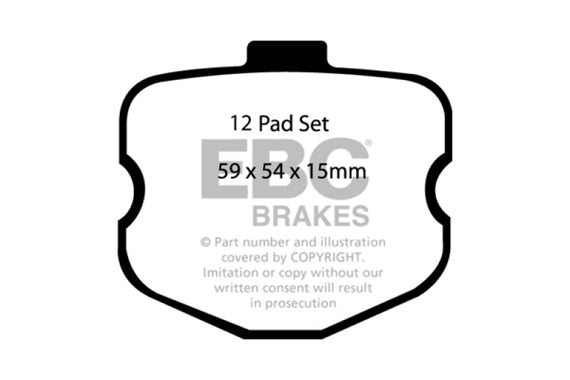EBC Brakes DP31771C Redstuff Ceramic Low Dust Brake Pads Fits 06-08 Corvette DP31771C