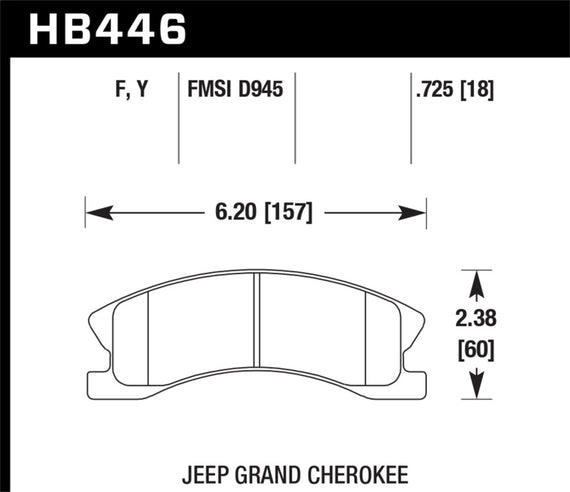 Hawk HPS Street Brake Pads HB446F.725