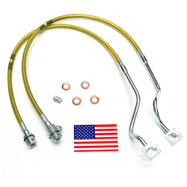 Superlift 99-04 Ford F-250/F-350 w/ 4-8in Lift Kit (Pair) Bullet Proof Brake Hoses 91510
