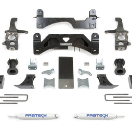 Fabtech 16-21 Toyota Tundra 2WD/4WD 6in Basic Sys w/C/O Spacers & Perf Rr Shks K7054