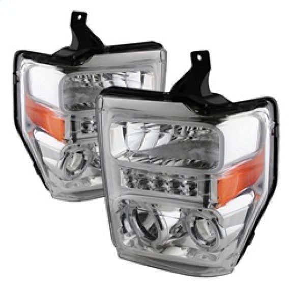 Xtune Ford F250/350/450 Super Duty 08-10 Projector Headlights LED Halo Chrome PRO-JH-FS08-LED-C 5076274